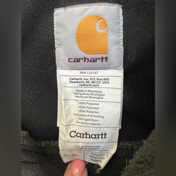 Carhartt Green Full Zip Jacket Men’s Size Large - Picture 4 of 6